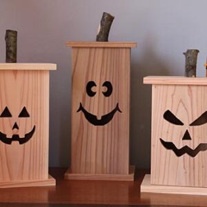 Cedar Jack-O-Lantern